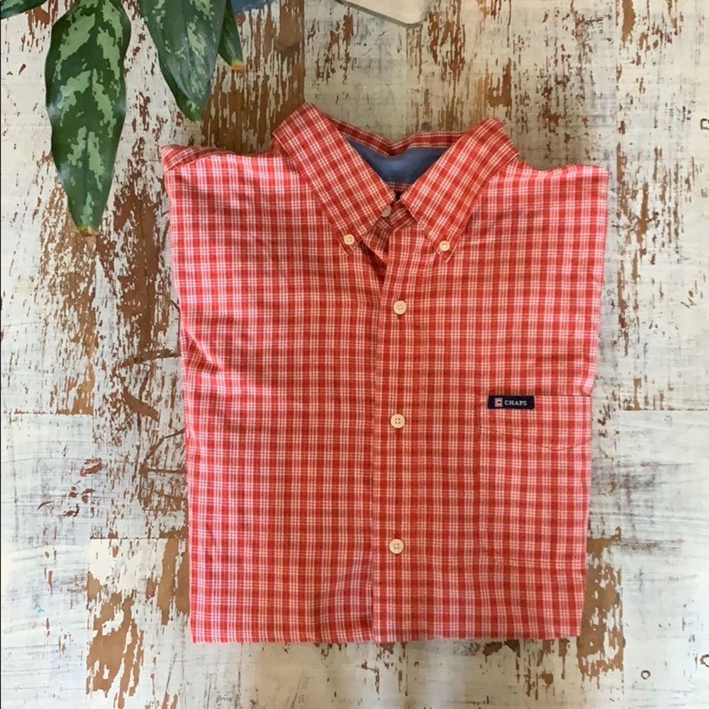 Chaps Short Sleeve Button Down